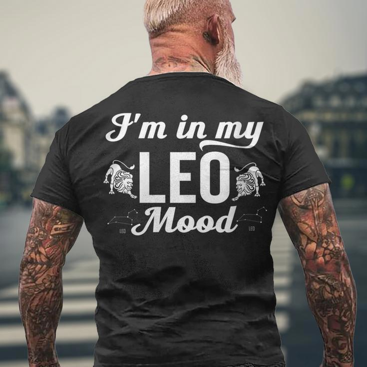 Leo Zodiac Sign Horoscope Birthday Astrology Novelty Men's T-shirt Back Print Gifts for Old Men