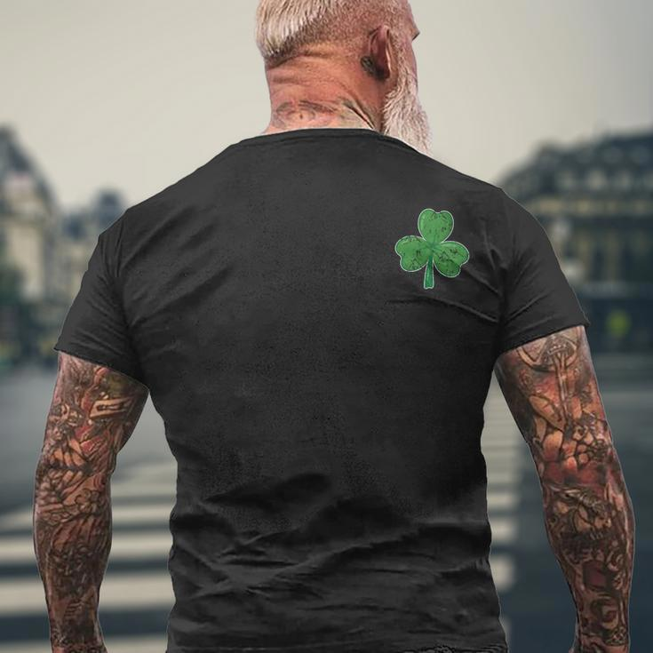 Lucky Shamrock St Patricks Day Men's T-shirt Back Print Gifts for Old Men