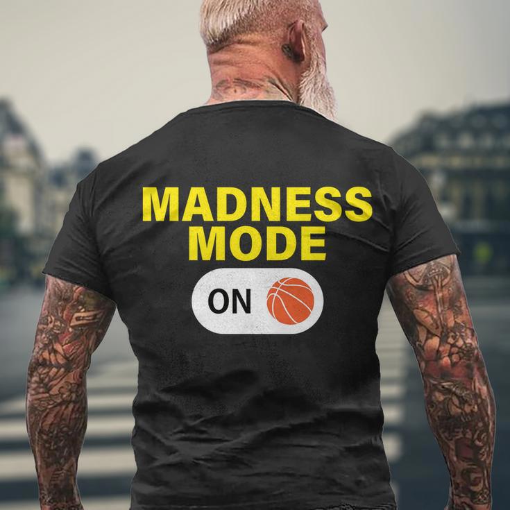 Madness Mode On Tshirt Men's Crewneck Short Sleeve Back Print T-shirt Gifts for Old Men