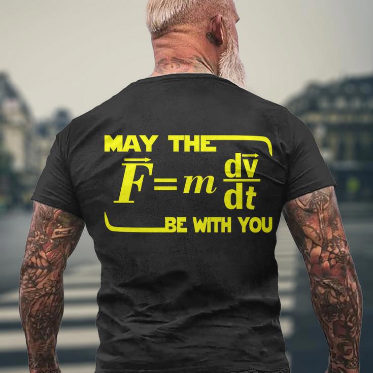 May The FMdvDt Be With You Physics Tshirt Men's Crewneck Short Sleeve Back Print T-shirt Gifts for Old Men