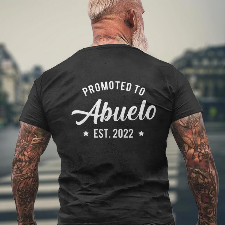 Mens Promoted To Abuelo 2022 Grandpa Grandfather Tshirt Men's Crewneck Short Sleeve Back Print T-shirt Gifts for Old Men