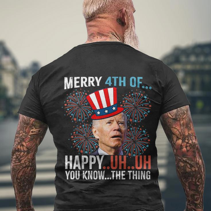 Merry 4Th Of Happy Uh Uh You Know The Thing Funny 4 July V2 Men's Crewneck Short Sleeve Back Print T-shirt Gifts for Old Men