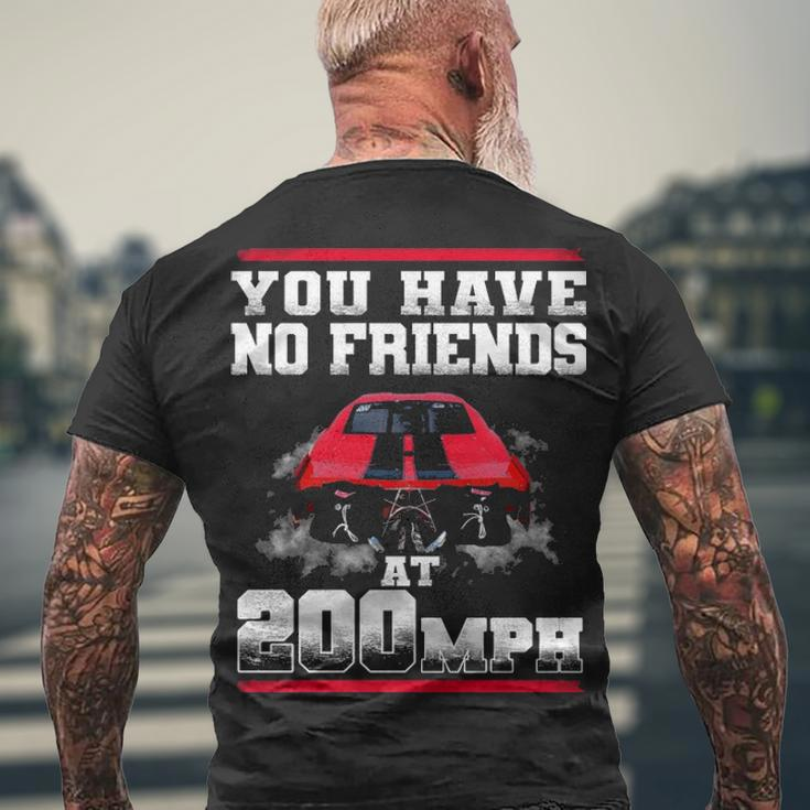 No Friends Men's Crewneck Short Sleeve Back Print T-shirt Gifts for Old Men