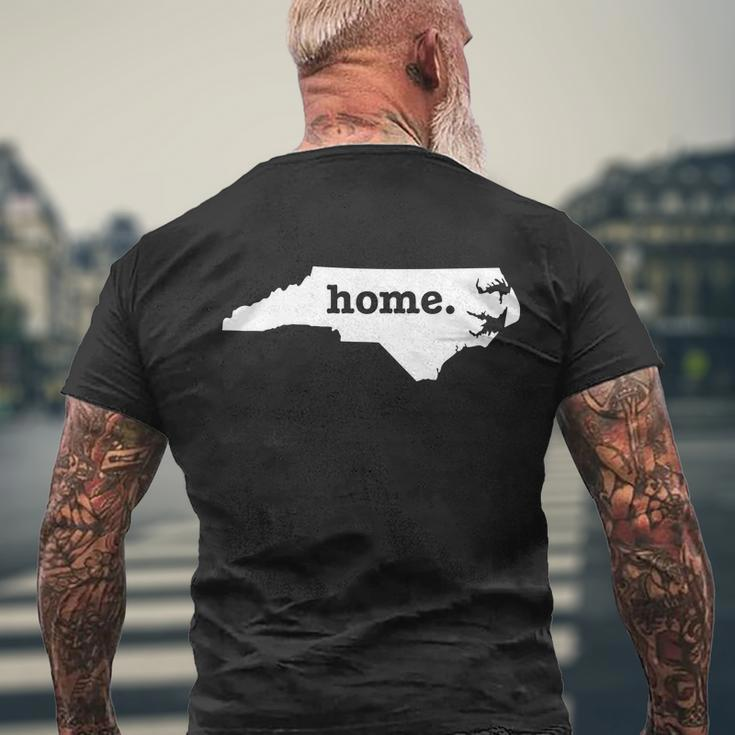 North Carolina Home Tshirt Men's Crewneck Short Sleeve Back Print T-shirt Gifts for Old Men