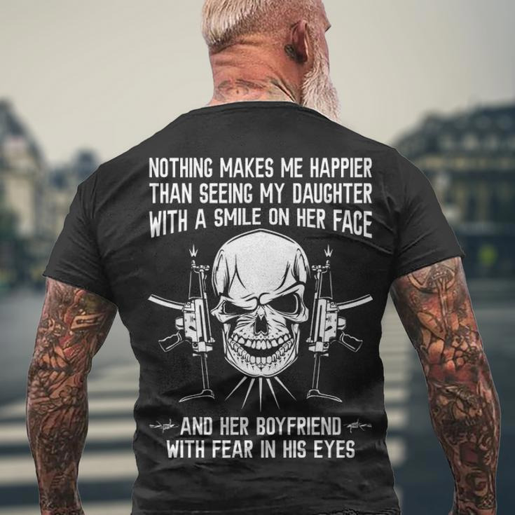 Nothing Makes Me Happier Men's Crewneck Short Sleeve Back Print T-shirt Gifts for Old Men