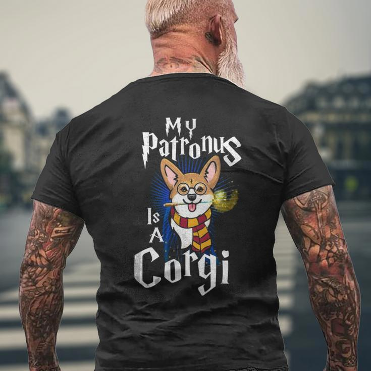 My Patronus Is Corgi Corgi For Corgi Lovers Corgis Men's Back Print T-shirt Gifts for Old Men