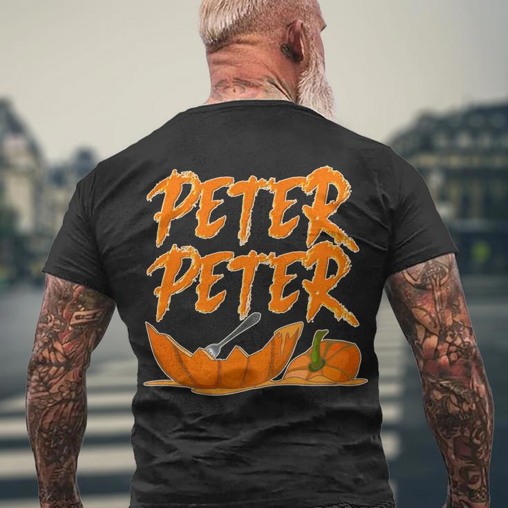 Peter Peter Pumpkin Eater Tshirt Men's Crewneck Short Sleeve Back Print T-shirt Gifts for Old Men