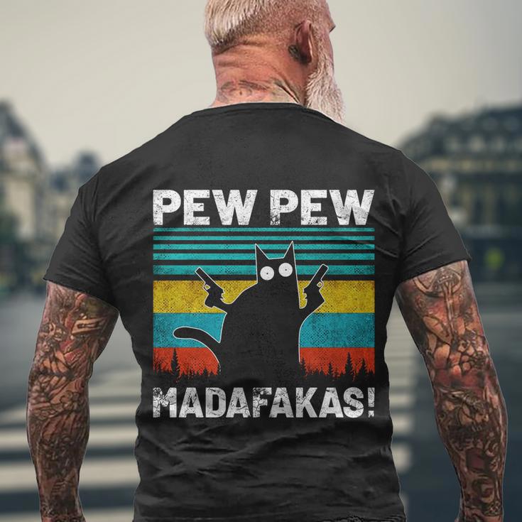 Pew Pew Madafakas V3 Men's Crewneck Short Sleeve Back Print T-shirt Gifts for Old Men