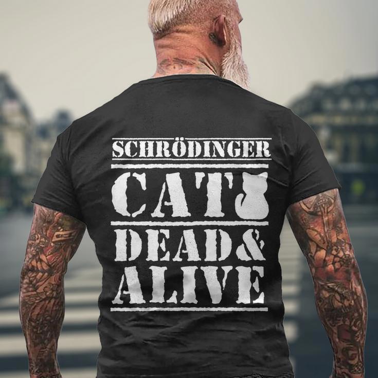 Physicists Scientists Schrödingers Katze Cool Gift Men's Crewneck Short Sleeve Back Print T-shirt Gifts for Old Men