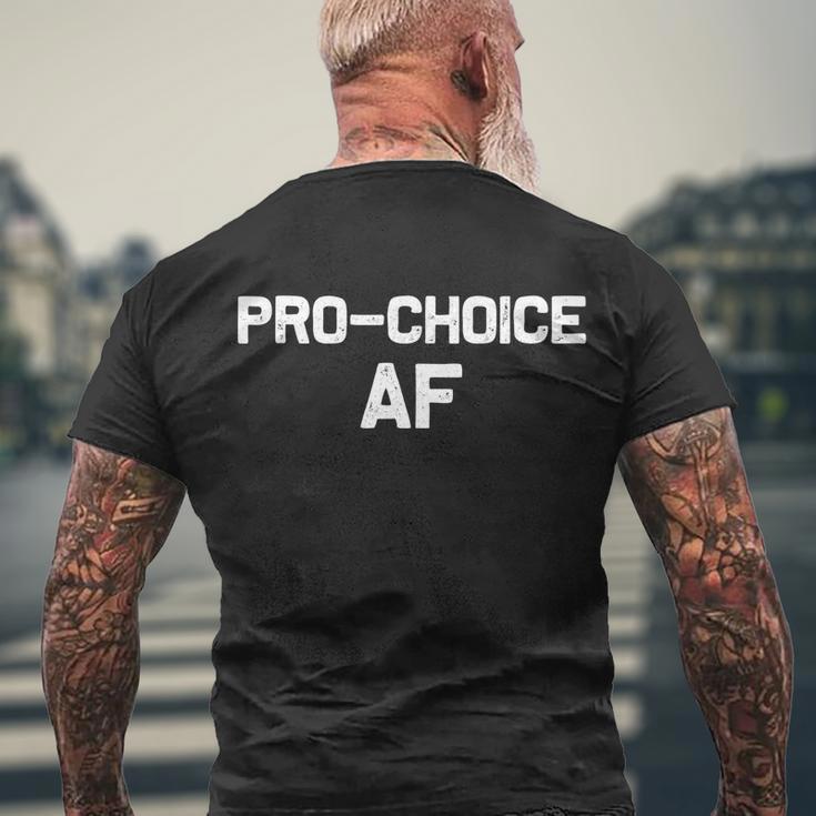 Pro Choice Af Reproductive Rights Cute Gift Men's Crewneck Short Sleeve Back Print T-shirt Gifts for Old Men