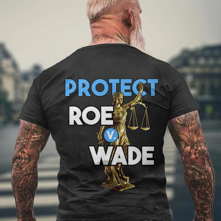 Protect Roe V Wade Pro Choice Shirt Pro Abortion Feminism Feminist Men's Crewneck Short Sleeve Back Print T-shirt Gifts for Old Men