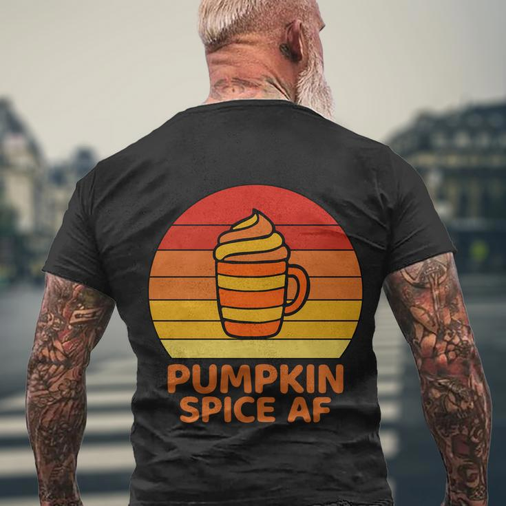 Pumpkin Spice Af Halloween Quote V2 Men's Crewneck Short Sleeve Back Print T-shirt Gifts for Old Men