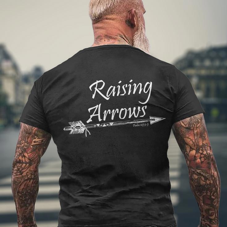 Raising Arrows Christian Psalm 1273-5 Tshirt Men's Crewneck Short Sleeve Back Print T-shirt Gifts for Old Men