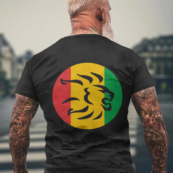 Rasta Lion Head Reggae Dub Step Music Dance Tshirt Men's Crewneck Short Sleeve Back Print T-shirt Gifts for Old Men