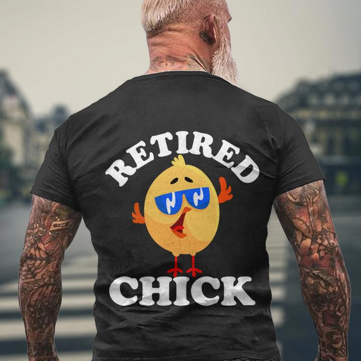 Retired Chick Nurse Chicken Retirement 2021 Colleague Funny Gift Men's Crewneck Short Sleeve Back Print T-shirt Gifts for Old Men