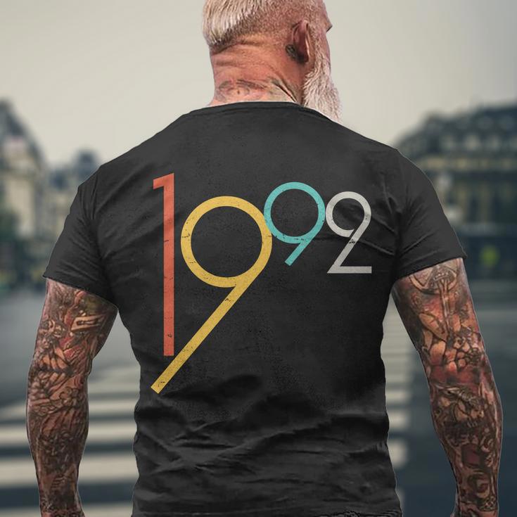 Retro Vintage 1992 30Th Birthday Men's Crewneck Short Sleeve Back Print T-shirt Gifts for Old Men