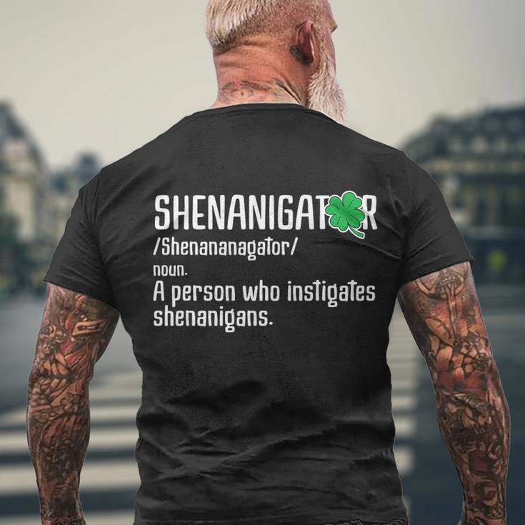Shenanigator Definition St Patricks Day V2 Men's T-shirt Back Print Gifts for Old Men