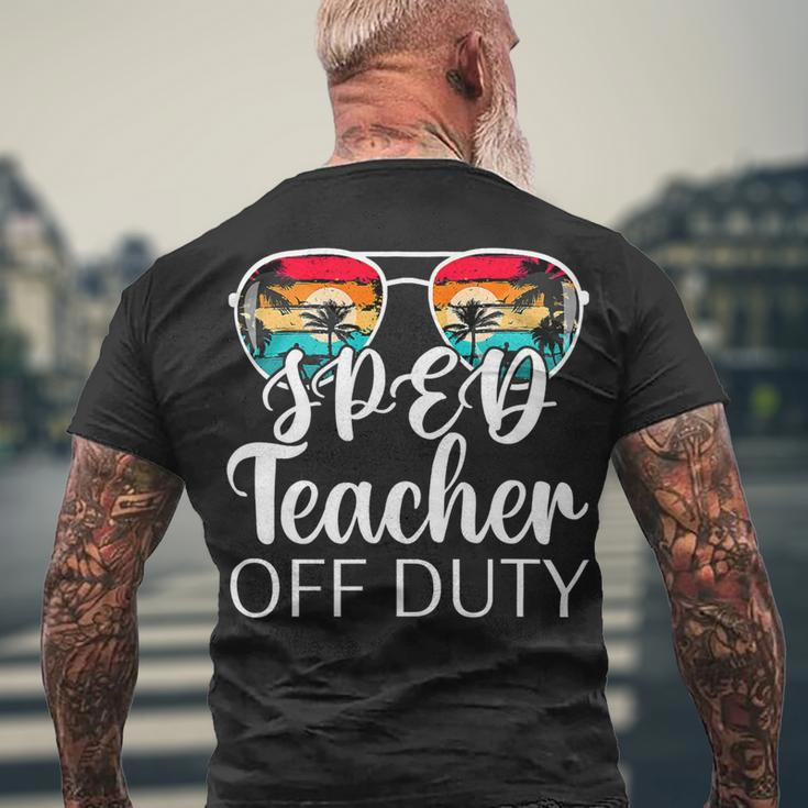 Special Education Sped Teacher Off Duty Sunglasses Beach Men's T-shirt Back Print Gifts for Old Men