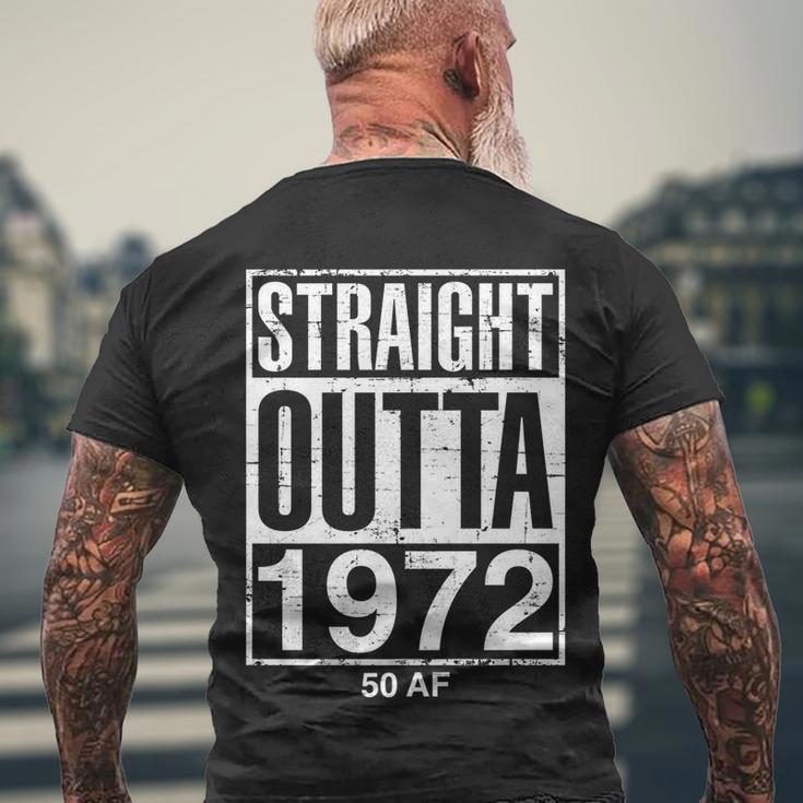 Straight Outta 1972 50 Af Funny Gift Funny Retro 50Th Birthday Gag Gift Tshirt V2 Men's Crewneck Short Sleeve Back Print T-shirt Gifts for Old Men