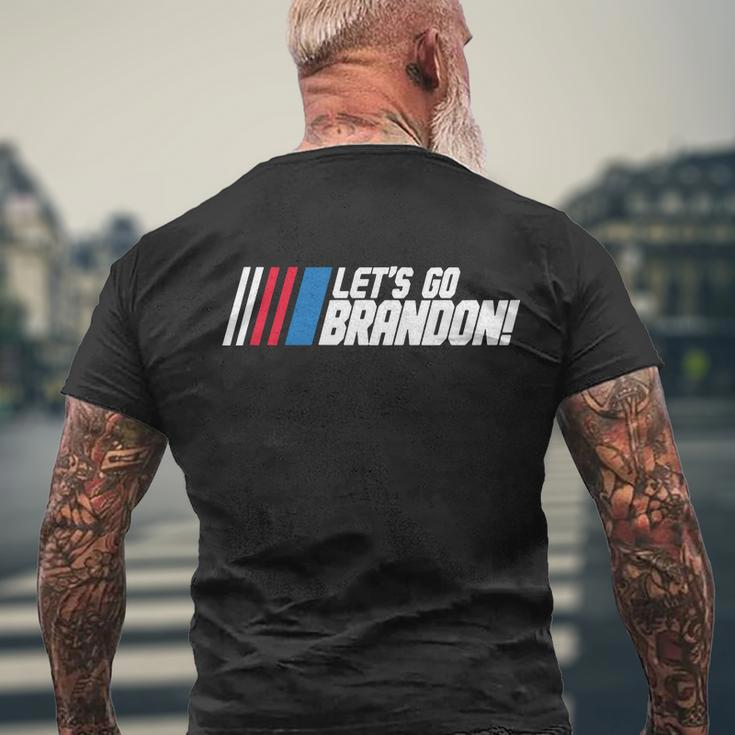 Stupid Democrats Lets Go Brandon Lets Go Brandon Vintage Tshirt Men's Crewneck Short Sleeve Back Print T-shirt Gifts for Old Men