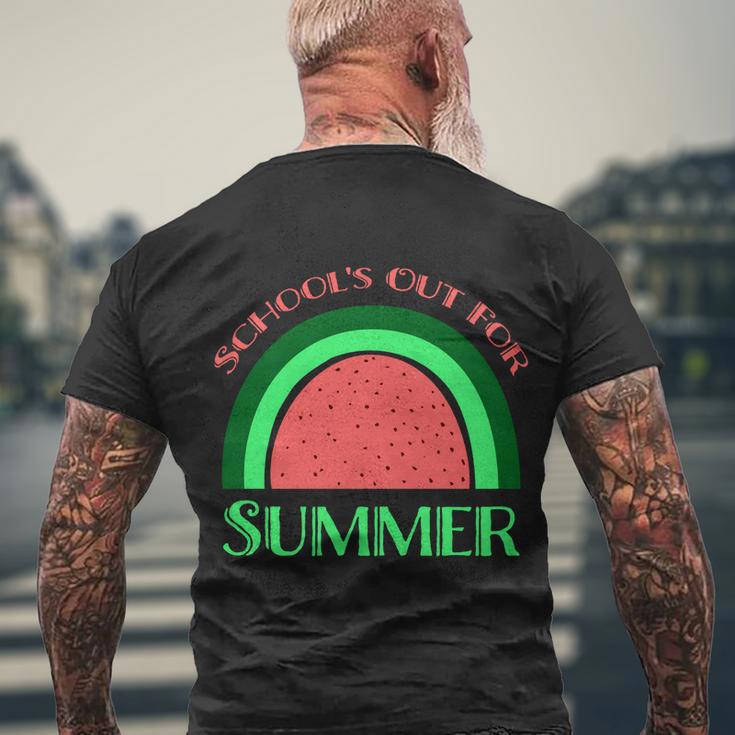 Summer Break 2022 Retro Summer Break Schools Out For Summer Gift Men's Crewneck Short Sleeve Back Print T-shirt Gifts for Old Men