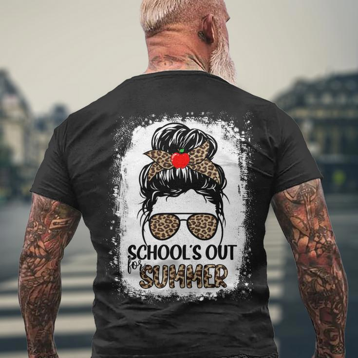 Teacher End Of Year Shirt Schools Out For Summer Last Day Men's T-shirt Back Print Gifts for Old Men