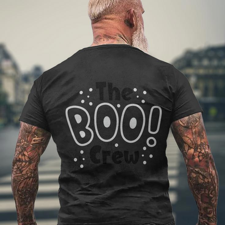 The Boo Crew Halloween Quote Men's Crewneck Short Sleeve Back Print T-shirt Gifts for Old Men
