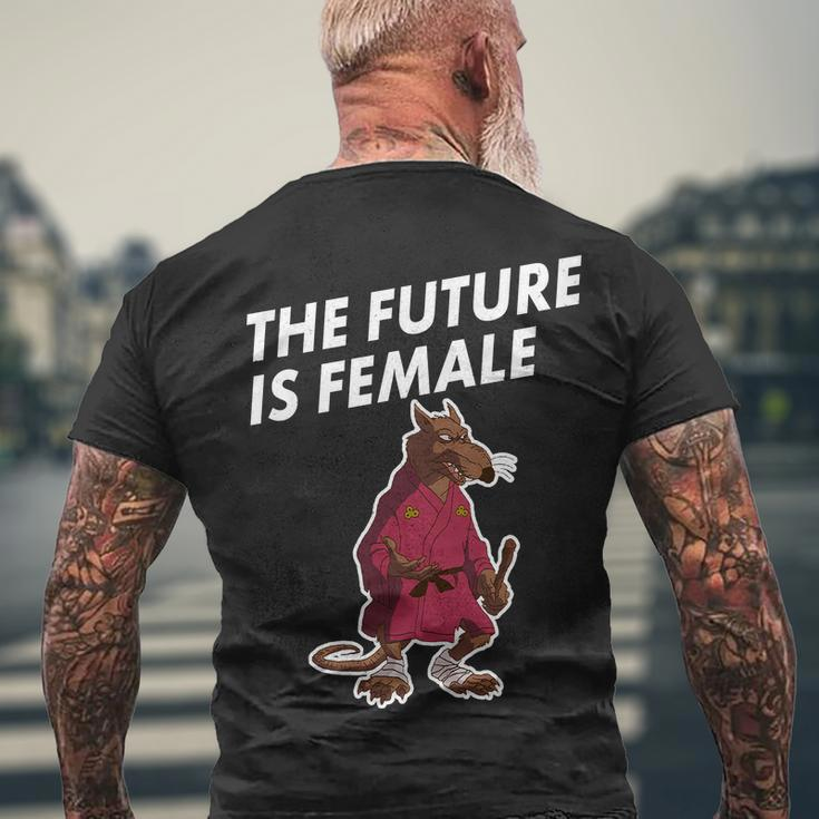 The Future Is Female Funny Splinter Meme Men's Crewneck Short Sleeve Back Print T-shirt Gifts for Old Men