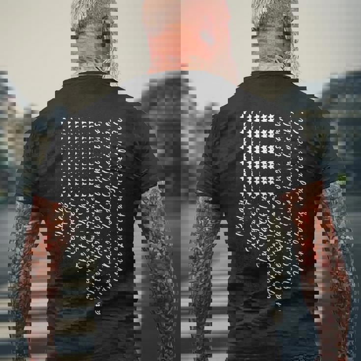 The Pledge Of Allegiance American Flag Men's Crewneck Short Sleeve Back ...