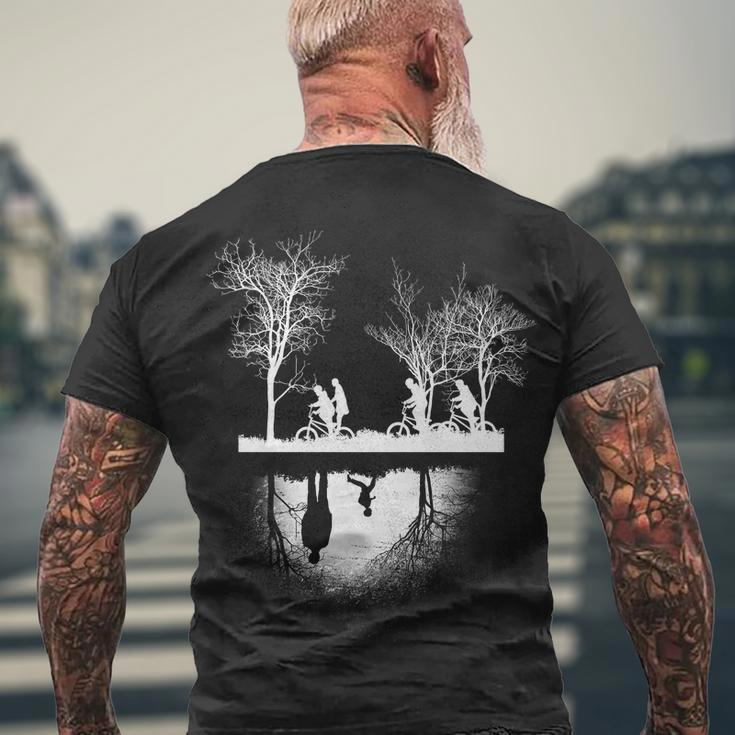 The Upside Down Men's Crewneck Short Sleeve Back Print T-shirt Gifts for Old Men