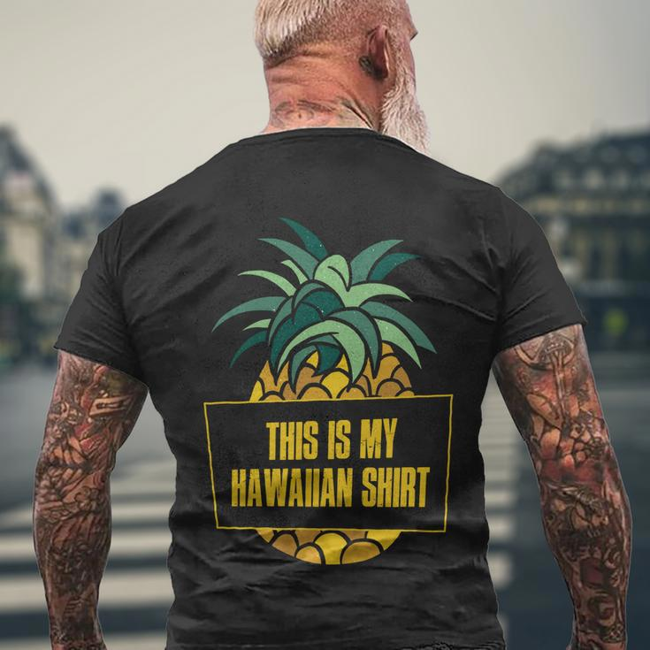 This Is My Hawaiian Funny Gift Men's Crewneck Short Sleeve Back Print T-shirt Gifts for Old Men