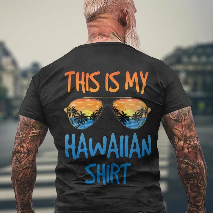 This Is My Hawaiian Gift Men's Crewneck Short Sleeve Back Print T-shirt Gifts for Old Men