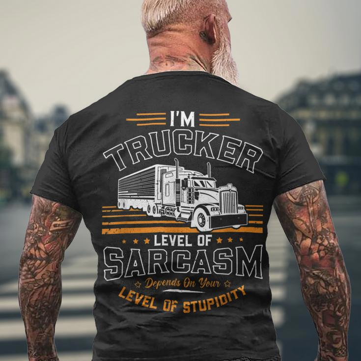 Trucker Trucker Accessories For Truck Driver Motor Lover Trucker_ V13 Men's T-shirt Back Print Gifts for Old Men