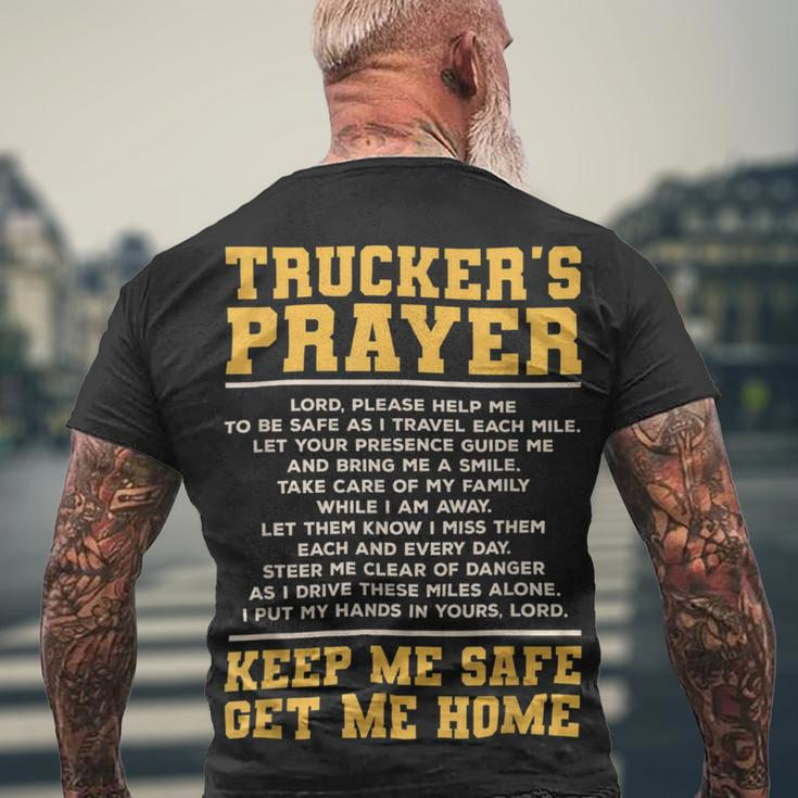 Trucker Truckers Prayer Truck Driving For A Trucker Men's T-shirt Back Print Gifts for Old Men