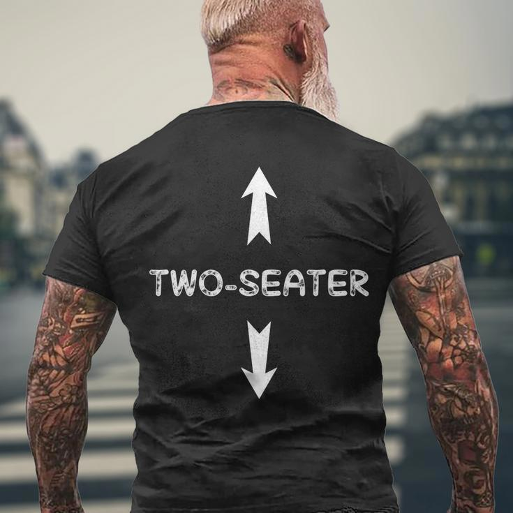 Two Seater V2 Men's Crewneck Short Sleeve Back Print T-shirt Gifts for Old Men