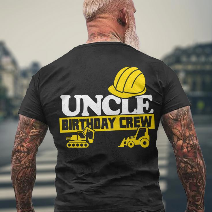 Uncle Birthday Crew Construction Party Men's T-shirt Back Print Gifts for Old Men