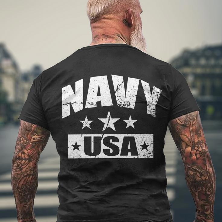 United States Navy Usa Vintage Tshirt Men's Crewneck Short Sleeve Back Print T-shirt Gifts for Old Men