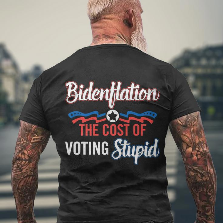 Us President Flation The Cost Of Voting Stupid 4Th July Meaningful Gift Men's Crewneck Short Sleeve Back Print T-shirt Gifts for Old Men