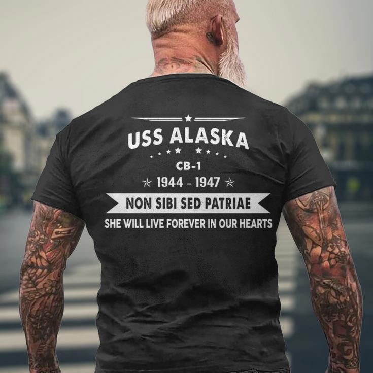Uss Alaska Cb V2 Men's Crewneck Short Sleeve Back Print T-shirt Gifts for Old Men