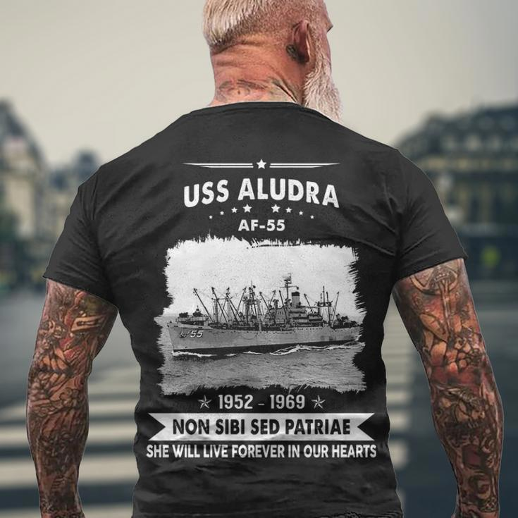 Uss Aludra Af Men's Crewneck Short Sleeve Back Print T-shirt Gifts for Old Men