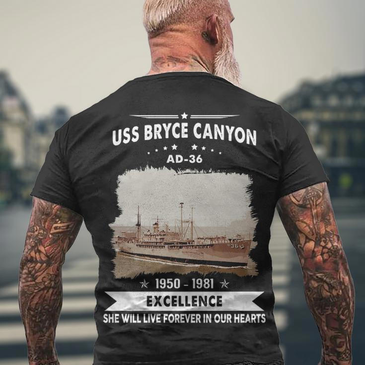 Uss Bryce Canyon Ad Men's Crewneck Short Sleeve Back Print T-shirt Gifts for Old Men