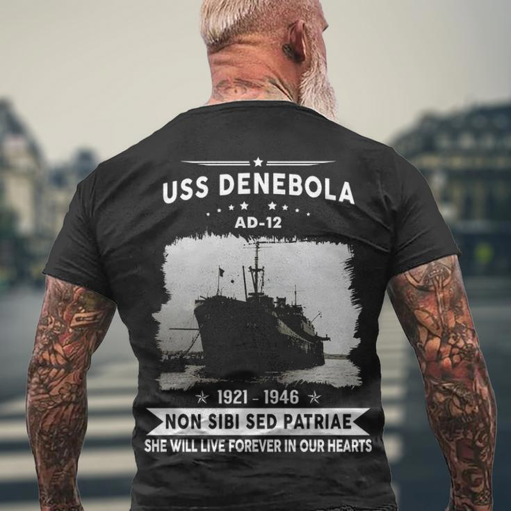 Uss Denebola Ad Men's Crewneck Short Sleeve Back Print T-shirt Gifts for Old Men