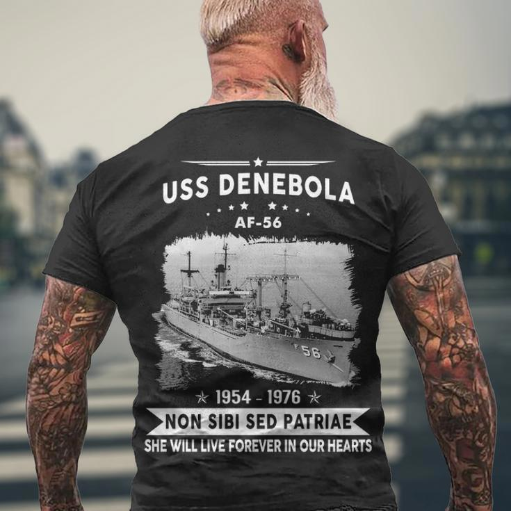 Uss Denebola Af Men's Crewneck Short Sleeve Back Print T-shirt Gifts for Old Men