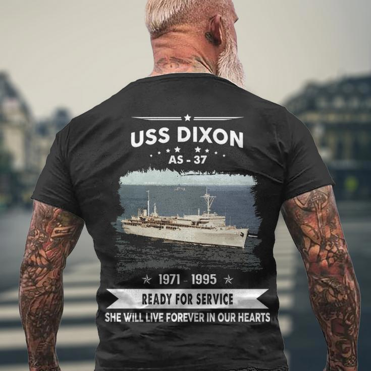 Uss Dixon As V2 Men's Crewneck Short Sleeve Back Print T-shirt Gifts for Old Men
