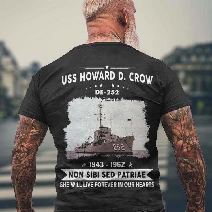 Uss Howard D Crow De Men's Crewneck Short Sleeve Back Print T-shirt Gifts for Old Men