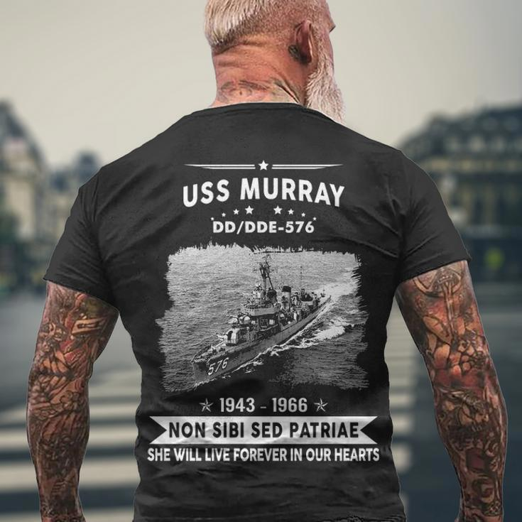 Uss Murray Dde 576 Dd Men's Crewneck Short Sleeve Back Print T-shirt Gifts for Old Men
