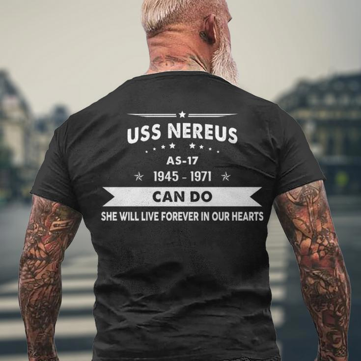 Uss Nereus As V2 Men's Crewneck Short Sleeve Back Print T-shirt Gifts for Old Men