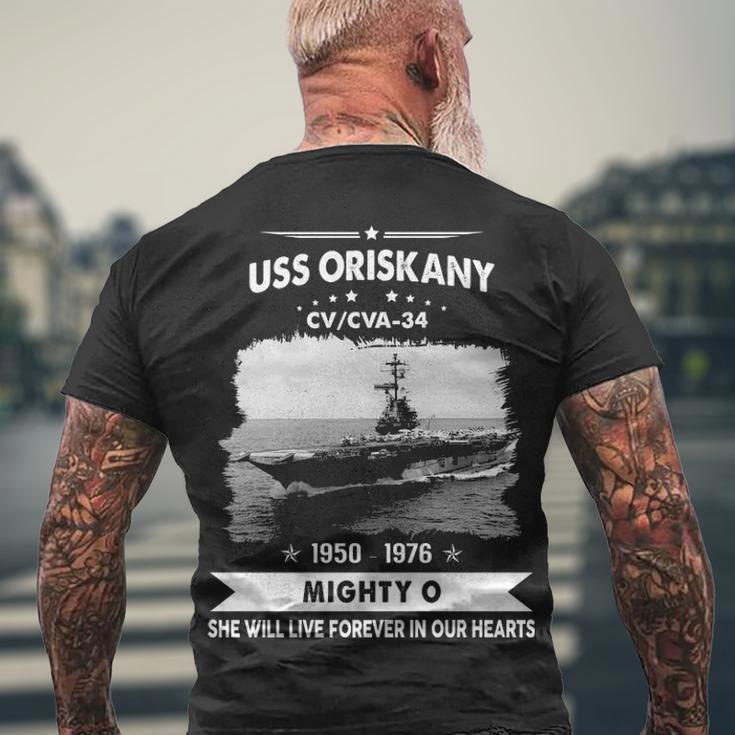 Uss Oriskany Cv 34 Cva V2 Men's Crewneck Short Sleeve Back Print T-shirt Gifts for Old Men