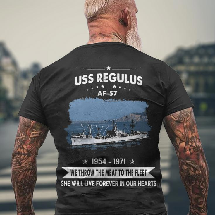 Uss Regulus Af Men's Crewneck Short Sleeve Back Print T-shirt Gifts for Old Men