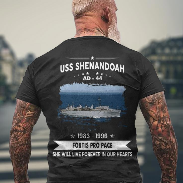 Uss Shenandoah Ad Men's Crewneck Short Sleeve Back Print T-shirt Gifts for Old Men